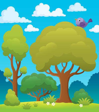 Tree topic image 7 - eps10 vector illustration.のイラスト素材