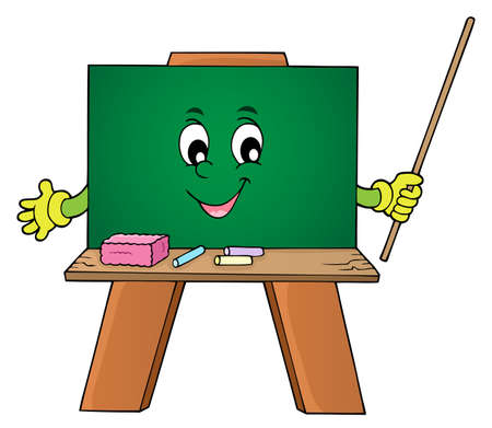 Happy schoolboard theme image 1 - eps10 vector illustration.のイラスト素材