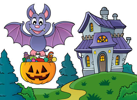 Halloween bat theme image 5 - eps10 vector illustration.のイラスト素材