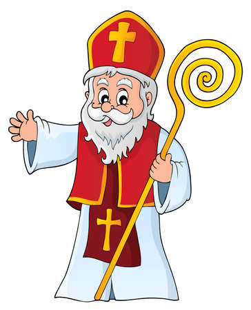 Saint Nicholas topic image 1 - eps10 vector illustration.のイラスト素材