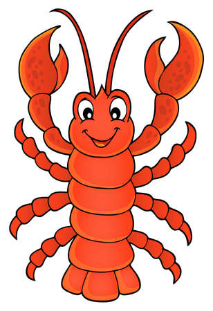 Cartoon lobsterのイラスト素材