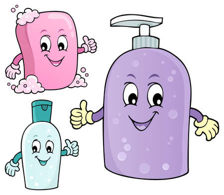 Soap and hygiene theme imageのイラスト素材