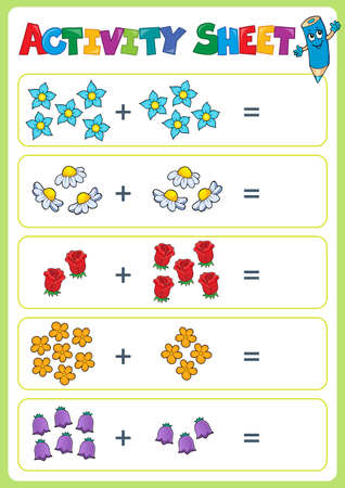 Activity sheet topic imageのイラスト素材