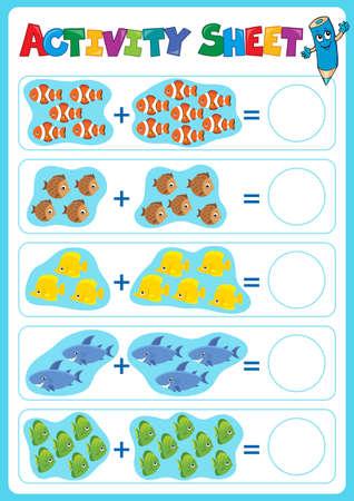 Activity sheet topic imageのイラスト素材