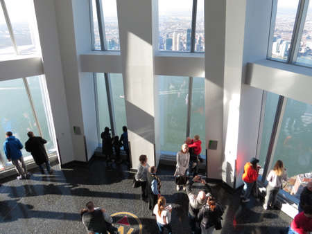 view from above in the best newyork buildingの写真素材