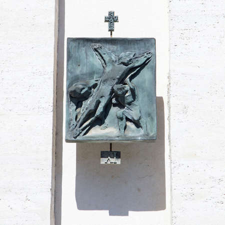 11th Station of the Cross, the Passion of Our Lord Jesus Christの写真素材