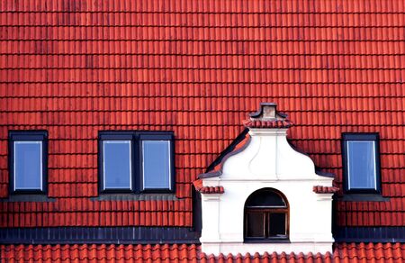 Roofs and windowsの写真素材