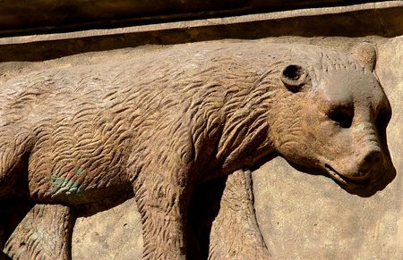 Bear statueの写真素材