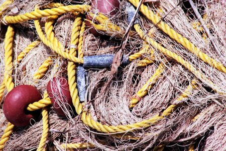 Fishing net, close upの写真素材