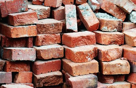 Bricks waiting to be used***の写真素材