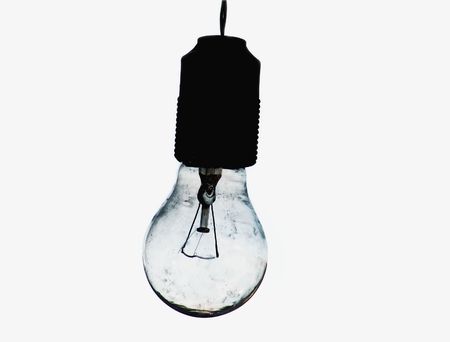 Hanging lightbulbの写真素材