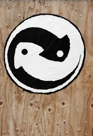Yin and Yang Symbolの写真素材