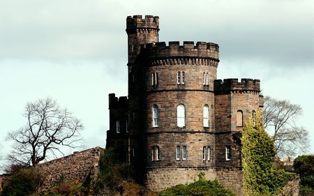 Ancient castle, Edinburgh, Scotlandの写真素材