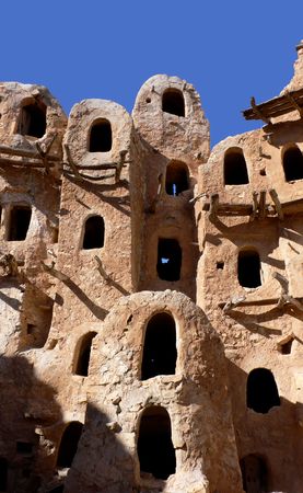 Ancient granary, Kabaw, Libyaの写真素材
