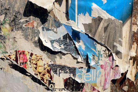 Broken postersの写真素材