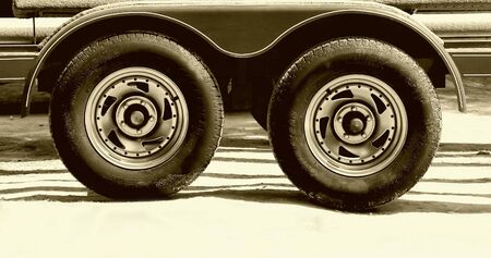 two tiresの写真素材