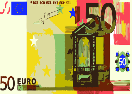 vector - 50 euroのイラスト素材