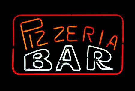 pizzeria and barの写真素材