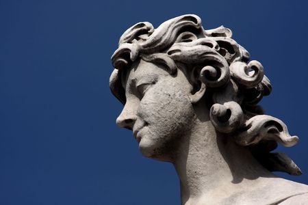 Angel, Saint Angel bridge, Romeの写真素材