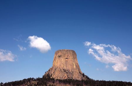 Devils Tower National Monument, Wyoming, USAの写真素材