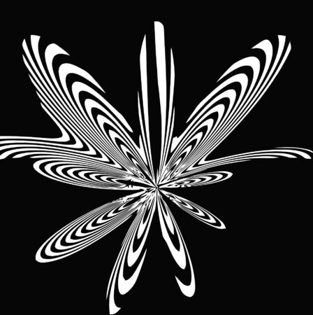 vector - flower silhouetteのイラスト素材