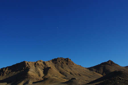 Barren Nevada mountains near Lunar Craterの写真素材