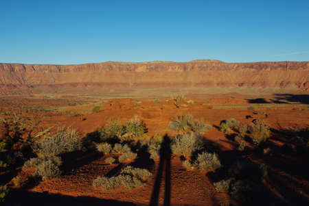Red sand and rocks above Upper Colorado River, Utah