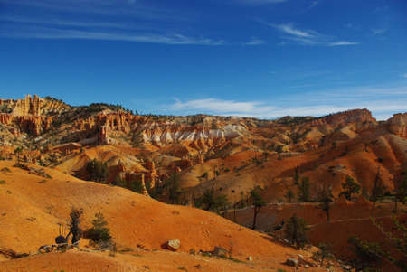 Orange sandstone hills, Bryce Canyon National Park, Utah