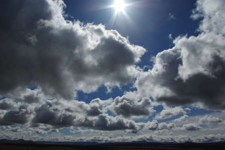 Arizona skies near Hackberry, Route 66の写真素材