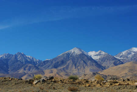High desert and Sierra Nevadaの写真素材