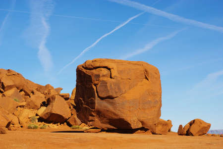 Particular rock, Monument Valley, Arizonaの写真素材