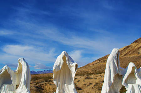 Rhyolite ghosts reunion, Nevadaの写真素材