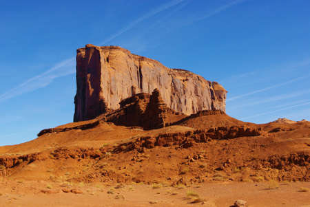 Monument Valley rock wallの写真素材