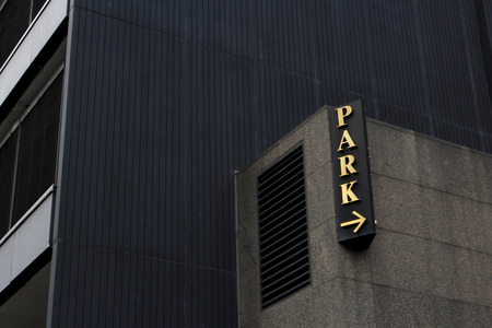 parking lot signの写真素材