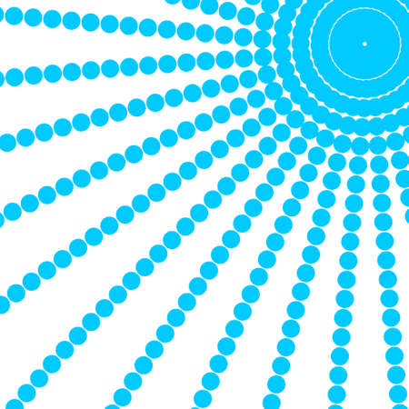 blue design dot circle elements upper right hand corner pattern backgroundの写真素材