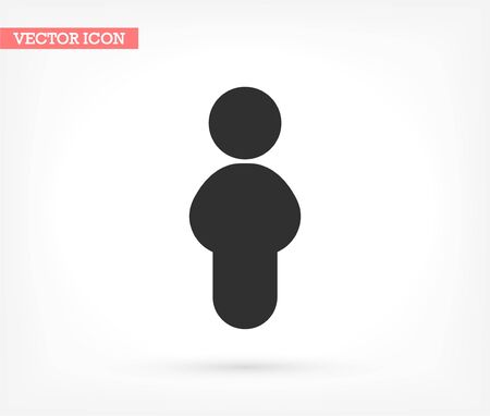 vector icon design 10 eps illustration staff, black, profile, managerのイラスト素材