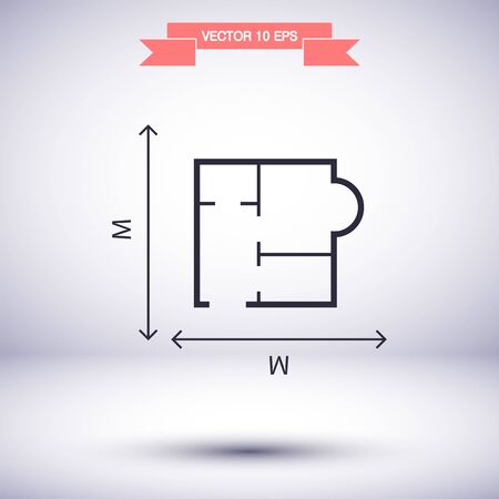 Vector icon 10 eps Flat design Lorem ipsumのイラスト素材