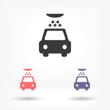 Car wash vector icon , lorem ipsum Flat designのイラスト素材