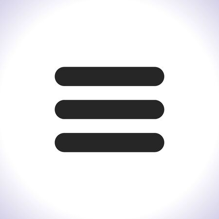 Menu Vector icon . Lorem Ipsum Illustration designのイラスト素材