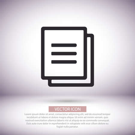 Files vector icon , lorem ipsum Flat designのイラスト素材