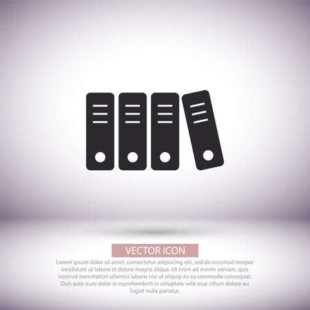 Book vector icon , lorem ipsum Flat designのイラスト素材