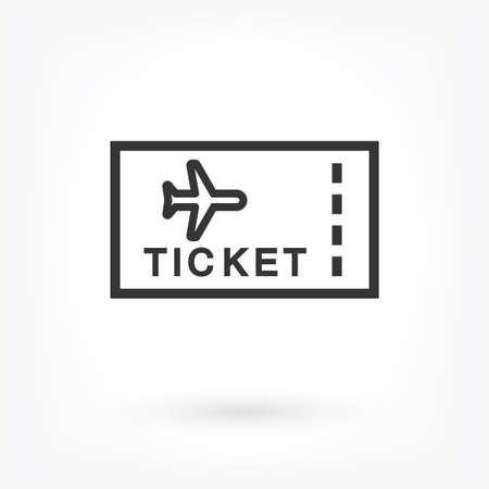 Aircraft ticket Vector icon . Lorem Ipsum Illustration designのイラスト素材