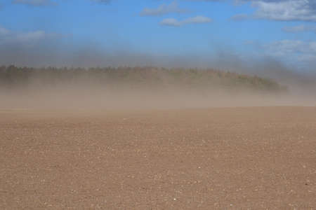 Blue dust stormの写真素材