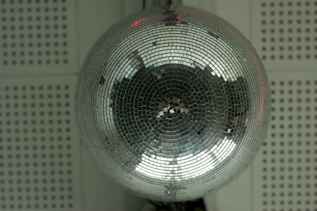 Disco ball on the wallの写真素材