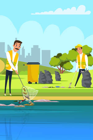 Environment preservation vector banner templateのイラスト素材