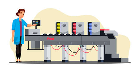 Professional equipment for advertising agency. Vector illustration