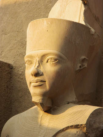 Detail of statue of Karnak temple in Egypt