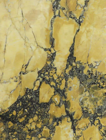 Yellow Siena marble stone wall detailの写真素材