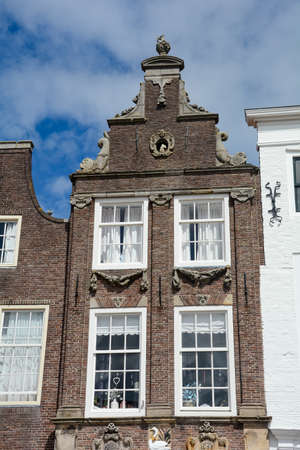 Window on a house in the Netherlands, Zierikzeeの写真素材