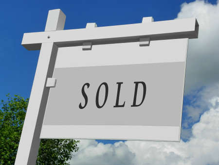 Sold Signの写真素材